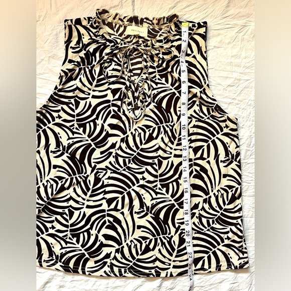 Melloday Brown and Cream Sleeveless Top Size Medium - Picture 6 of 9